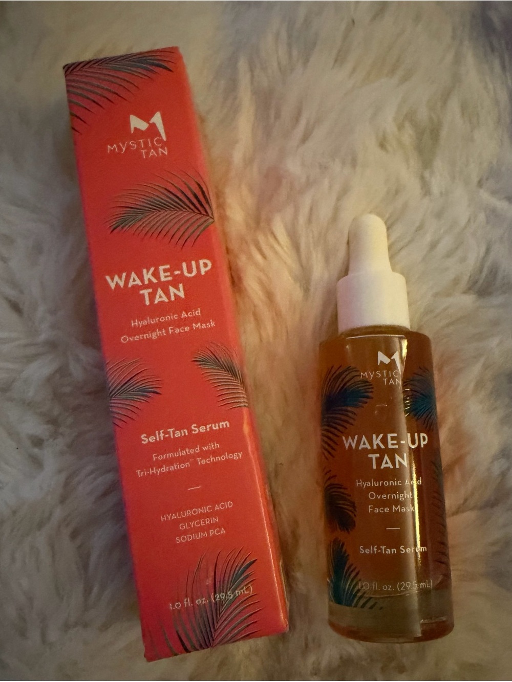 New Wake-Up Tan hyaluronic acid overnight face self-tan serum